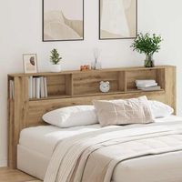 vidaxl cabecero con armario roble artisan madera de ingenieria