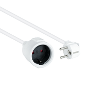 cable alim alargador schuko blanco 2 m