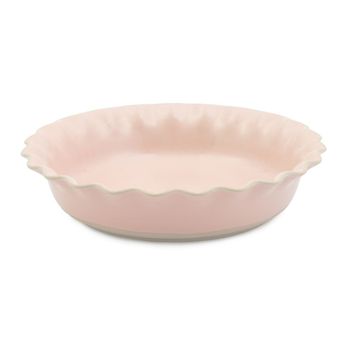 Fuente para horno Proper Pie redonda, cerámica de gres, rosa, 28 cm