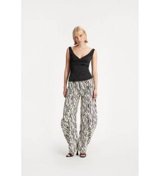 Rotate para mujer. 114339858 Pantalón Cassandria blanco (38), Casual, Algodón Orgánico, Sostenible