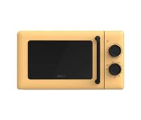 cecotec microondas mecanico con grill de 20l proclean 3110 yellow 700w en 6 niveles y grilll de 800w modo descongelacion