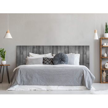 Oedim Cabecero Cama Imitación Madera Gris 200x60cm | Color Gris | Disponible En Varias Medidas | Cabecero Ligero, Elegante, Resistente Y Económico