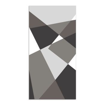 Alfombra Vinílica Gris 300x200cm Geometría Abstracta
