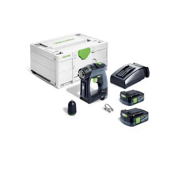 Taladro Atornillador A Batería Cxs 12 2,5-plus - Festool - Con 2 Baterías 12v 2,5 Ah - Cargador - Systainer - 576864