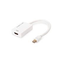 digitus cable adaptador mini displayport-hdmi tipo a mf 02m blanco