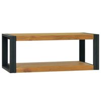 armario de bano madera maciza de teca 90x45x35 cm vidaxl