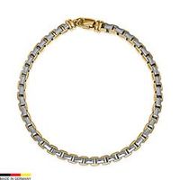 pulsera veneciana oro bicolor de 14 quilates 38 mm