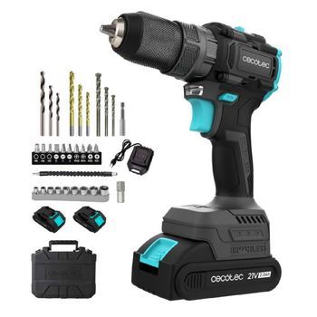 Taladro Percutor Y Atornillador 2 Baterías 21v-2000mah Powerforce 3000 Impact Brushless. Motor Brushless, 32000ipm Cecotec