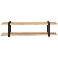mueble tv  mueble de salon  armario tv de madera maciza de mango rugosa 160x40x40 cm