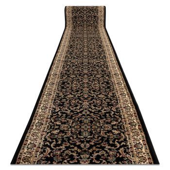 Alfombra De Pasillo Heat-set Royal Adr 1745 Negro 80 Cm 80x780 Cm