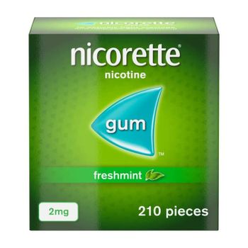 Nicorette Gum 2mg Freshmint - 210 Pieces