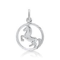 colgante de plata 925 caballo