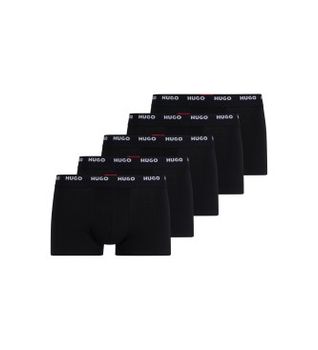 HUGO para hombre. 50493840 Pack de 5 boxers negro (S), Homewear, Algodón