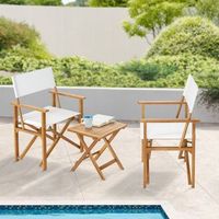 set de muebles de jardin capistrello 3 piezas eucaliptolino - blanco casapro