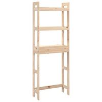 estante de bano madera maciza de pino 63x26x171 cm vidaxl