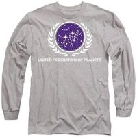 star trek camiseta manga larga united federation para mujer