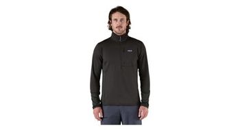 Forro polar patagonia r1 pullover negro hombre