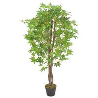 planta de arce artificial con maceta verde 120 cm decoracion interior dec022041