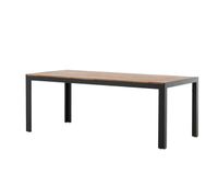 mesa de comedor para exterior bois 90x205x75 marron