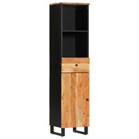 mueble de bano madera maciza de acacia 38x33x160 cm vidaxl