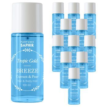 Pack De 12 Hair & Body Mist Tropic Gold Spray Saphir Breeze 100ml