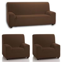 funda sofa denia ajustable trio  rufino diaz marron