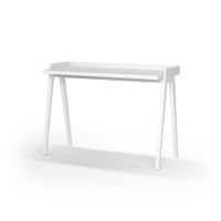 escritorio melamina y haya blanco 81x111x50