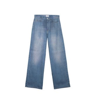 Marella para mujer. 2613131174200 Pantalones anchos Milspagina azul (44), Denim, Lyocell
