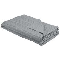 manta de algodon gris claro 110 x 180 cm para cama sofa sillon estilo boho anamur