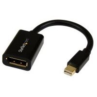 cable de 02m adaptador de mini displayport macho a displayport hembra - negro