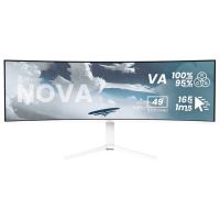 monitor arozzi nova 49 dual qhd 165hz va curvo hdr altura ajustable