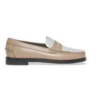 sebago para mujer 76112kw mocasines de piel clasic dan beige blanco 37 plano ninguno casual