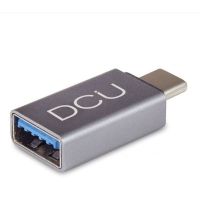 dcu tecnologic adaptador usb-c a usb 30 gris
