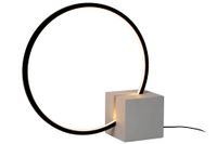 lampara de mesa de aluminio con 1 led integrado negro
