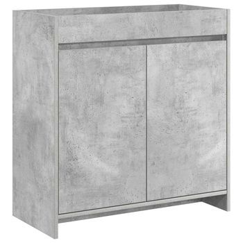 Gabinete De Baño Debajo Del Lavabo Gris Hormigón Vidaxl