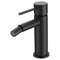grifo monomando bidet negro opaco en laton y zama con cartucho ceramico 25 mm