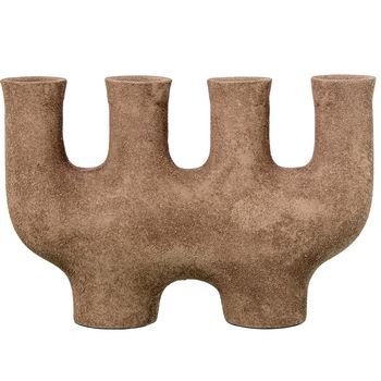 Candelabro Marron Rugoso