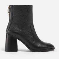 see by chloe aryel leather heeled boots - uk 3