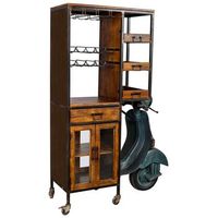 moto estanteria botellero acabado artesanal
