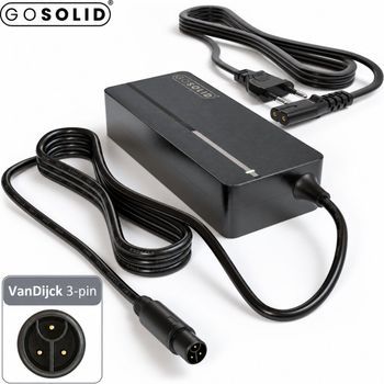 Cargador 36v Compatible Con Vandijck E-bike 3 Pines Go Solid!