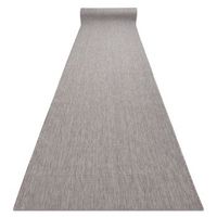 alfombra de pasillo sisal sion mezcla tejido plano gris 100cm 100x670 cm