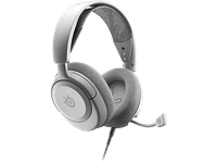 auriculares gaming - steelseries arctis nova 1p white con cable multiplataforma audio espacial 360 blanco