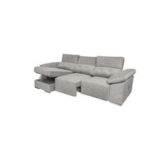 sofa chaiselongue montecarlo con pufs gris izquierda