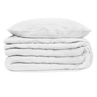 juego de cama flora de gasa de algodon blanco 260x240cm