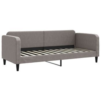 Cama Para Adulto | Cama Individual | Sofá Cama Tela Gris Taupe 80x200 Cm
