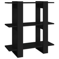 estanteriadivisor de espacios madera negro 80x30x87 cm
