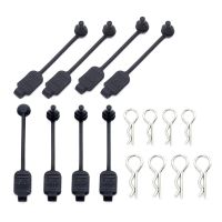fijador de clip de carroceria de coche rc de 8 piezas con hebilla de bloqueo de carcasa de goma 8301 para modelos de veh