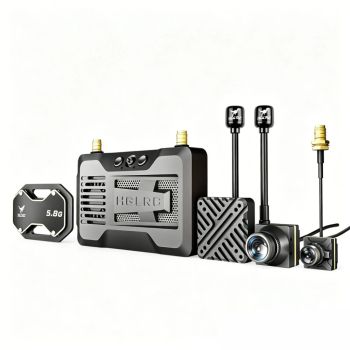 HGLRC Draco 1080P 60FPS HD FPV VTX sistema con antena doble de 1W, alcance de 15 km, latencia de 60 ms, A1 170° / A2 160