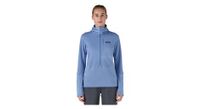 forro polar patagonia r1 pullover hoody azul mujer