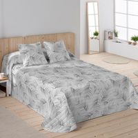 sandal - colcha bouti estampada - microfibra - extra - suave - gramaje 70 gramos - cama 150 - acanto stone